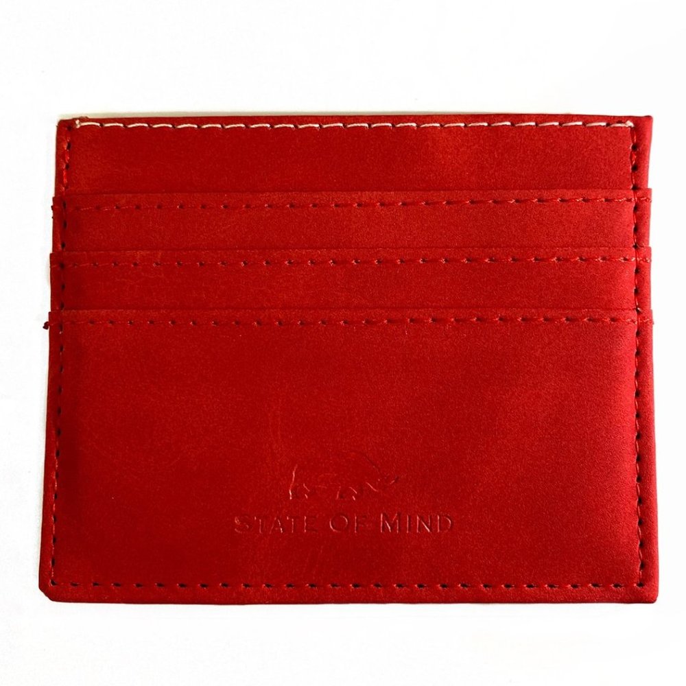 NWT State of Mind Red Vegan Leather Wallet